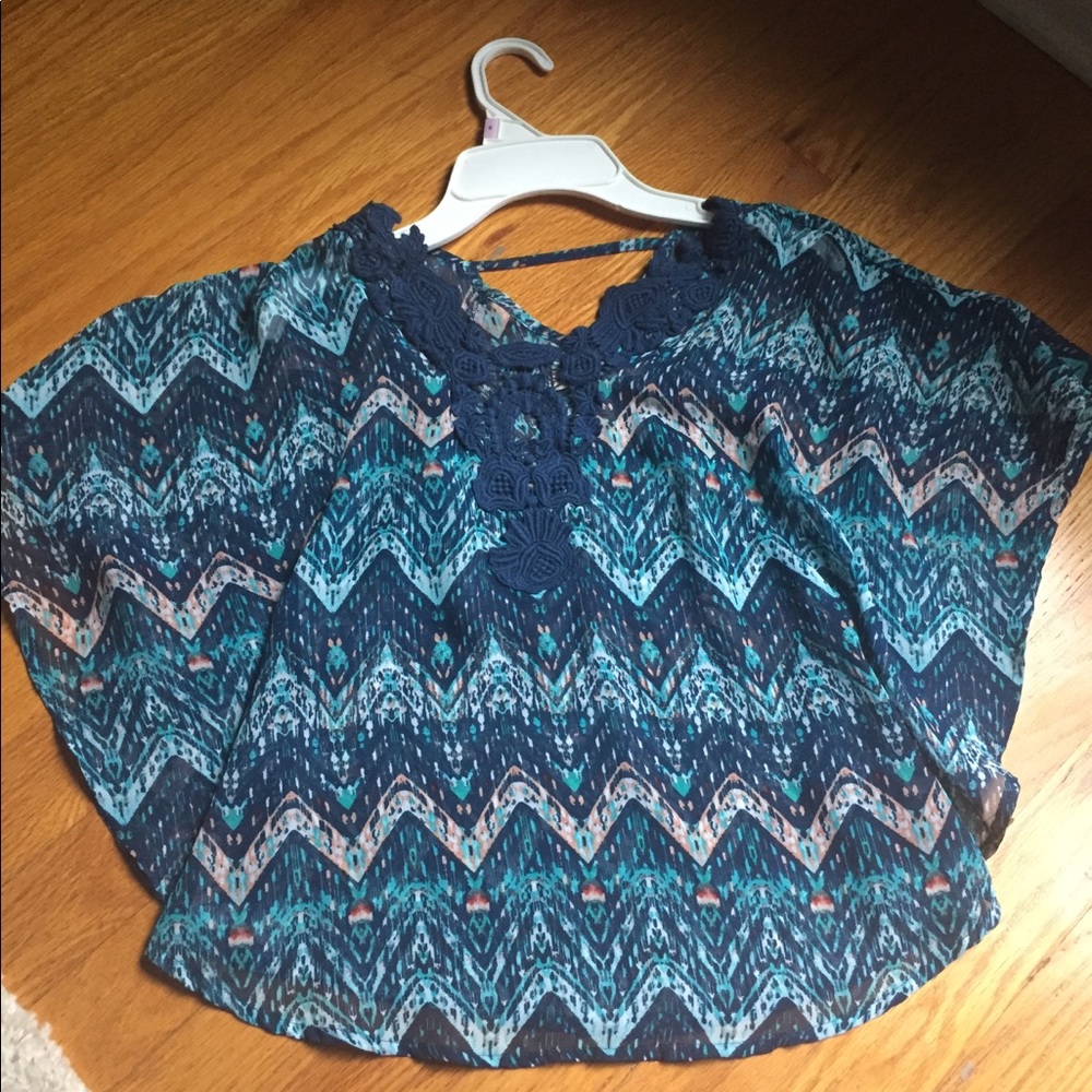 Sheer colorful top